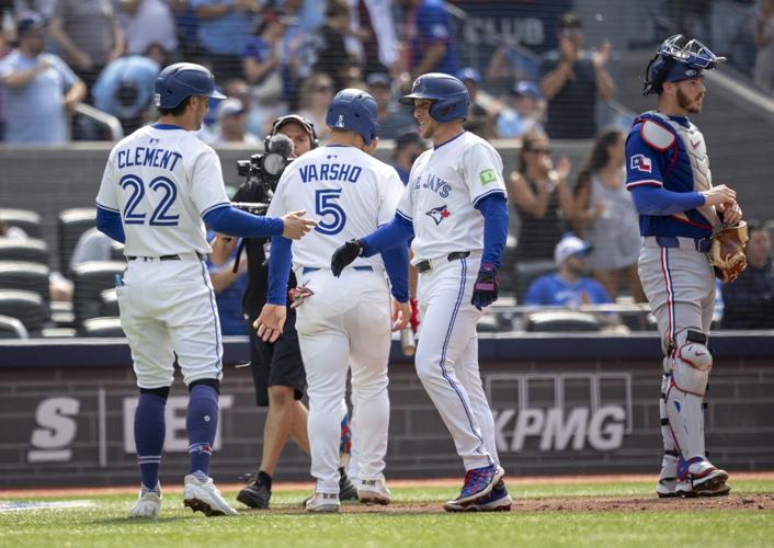 Myles Straw's multi-home game stirs Blue Jays to 14-2 rout of Rangers