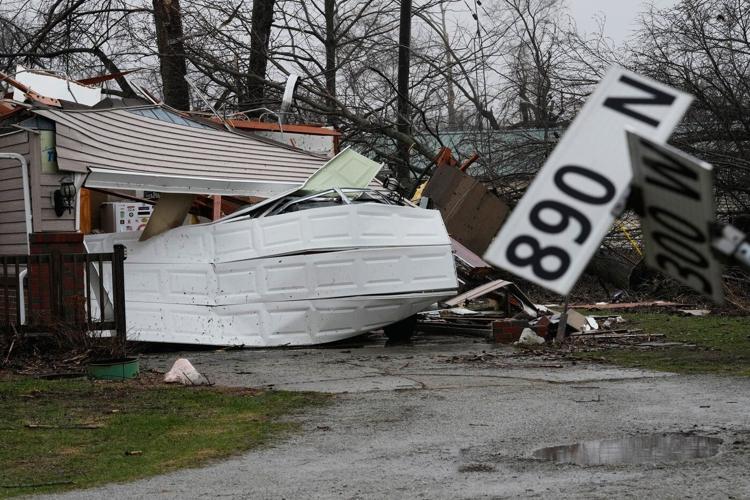 Photos show tornado damage after powerful storms hit Illinois and Indiana
