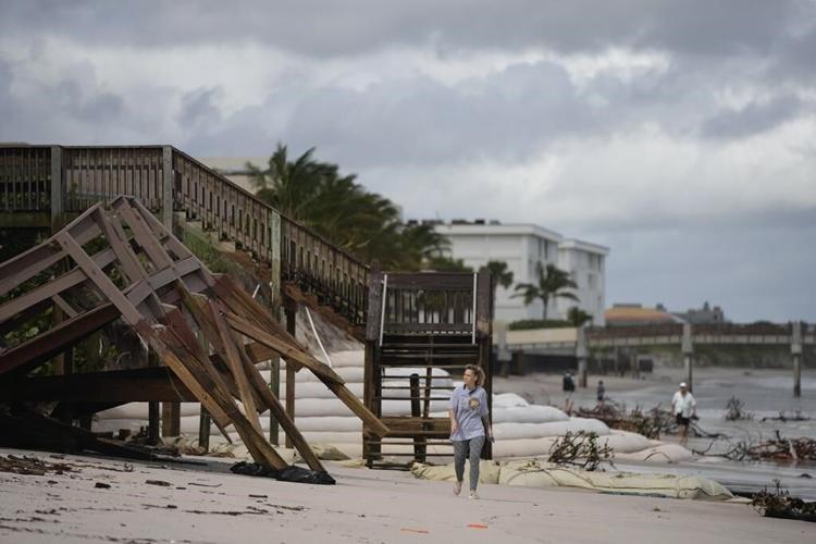 Tropical Depression Nicole moves through Georgia