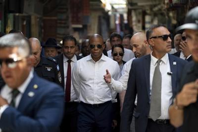 In Israel, Mayor Eric Adams of New York City stays neutral on divisive judicial overhaul