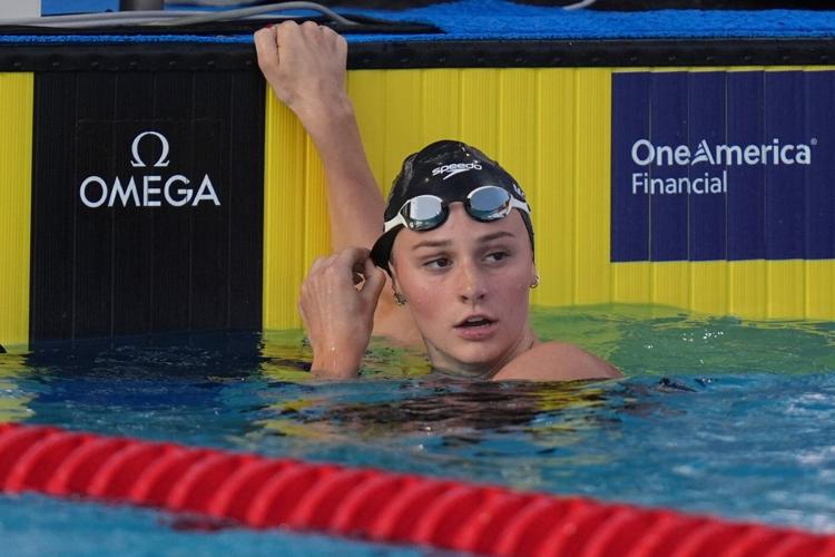 Kate Douglass storms to another 50 free world record, winning Pan Pacs in 23.19