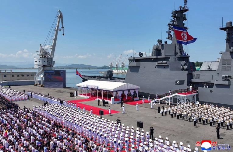 North Korea's Kim claims progress on nuclear-armed navy as new warship is placed into service