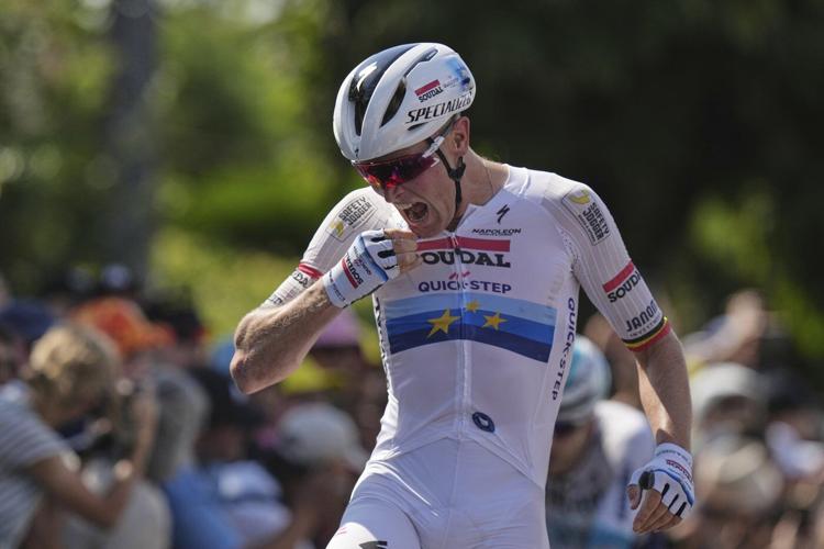 Merlier sprints to victory in Tour de France Stage 9 after Van der Poel's breakaway is thwarted