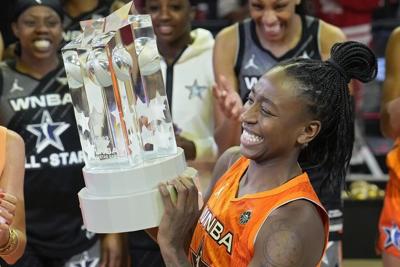 Brittney Griner makes an emotional and dominant return to record-setting WNBA All-Star Game