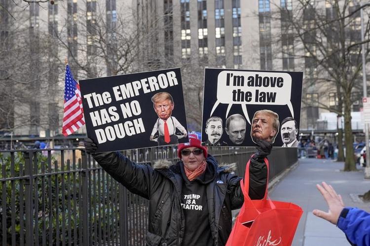 Trump arrives at court for a hearing in his hush money case after new evidence delayed his trial