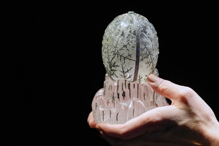 Crystal Fabergé egg crafted for Russian royalty shatters record and sells for $30.2 million