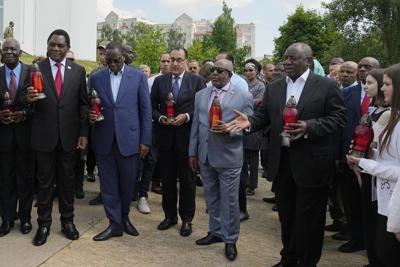 On Ukraine-Russia trip, South African leader's delegation stuck at Polish airport over arms permits