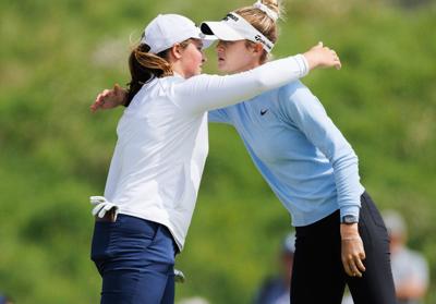 Lottie Woad takes 2-shot lead over Nelly Korda in pro debut at Women's Scottish Open