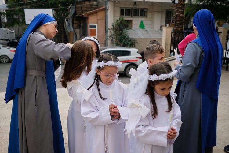 Gaza's tiny Christian community tries to capture the holiday spirit during the ceasefire