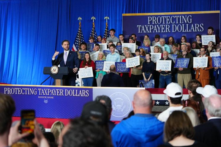 Vance touts work of his anti-fraud task force in visit to Maine ahead of primary election