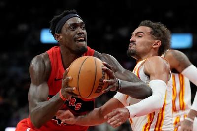 Pascal Siakam's three-point touch returns in Raptors' 135-128 win over Hawks