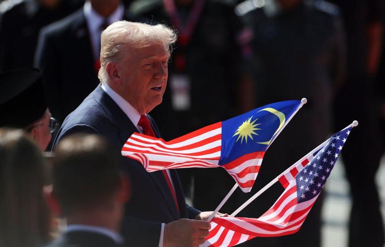 Trump's visit to Japan and Malaysia in photos