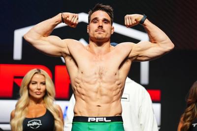 Canadian lightweight Michael Dufort submits Denmark's Mads Burnell in PFL action