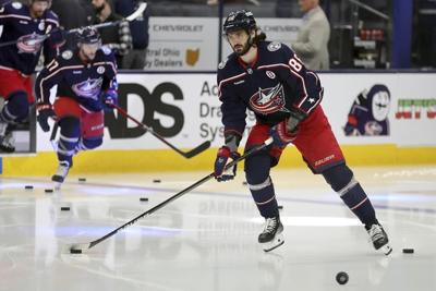Olivier scores 2 as Blue Jackets beat Maple Leafs 6-2