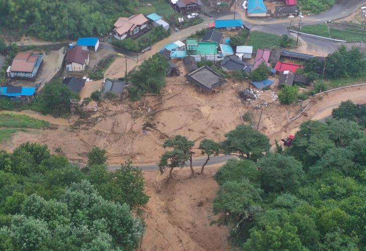 Heavy rains in South Korea leave 14 dead and 12 others missing