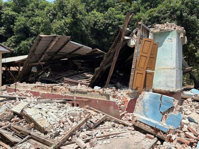 Smell of death permeates Myanmar cities after quake kills over 1,600 and leaves countless buried