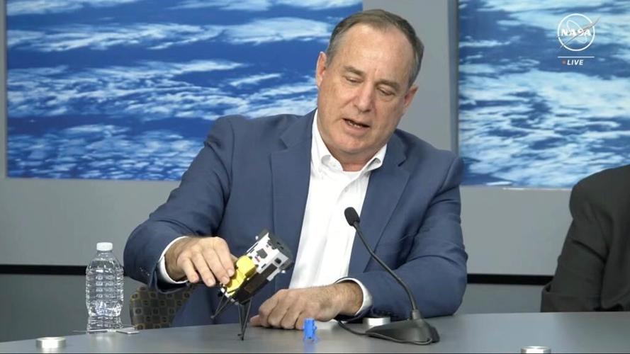 Private US spacecraft is on its side on the moon with some antennas covered up, the company says