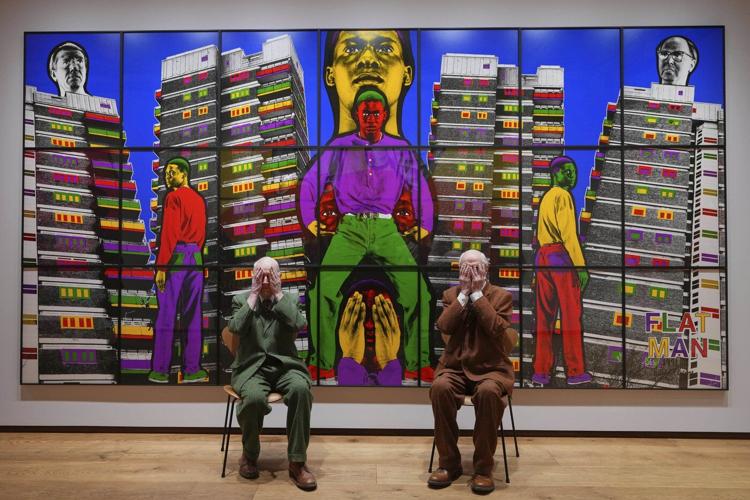 PHOTO COLLECTION: Britain Gilbert & George Exhibition