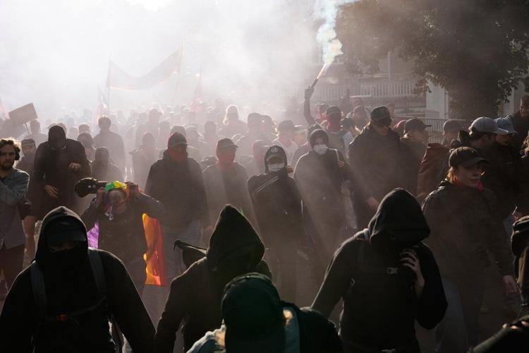 Far-right Alternative for Germany party elects leaders as protesters and police clash