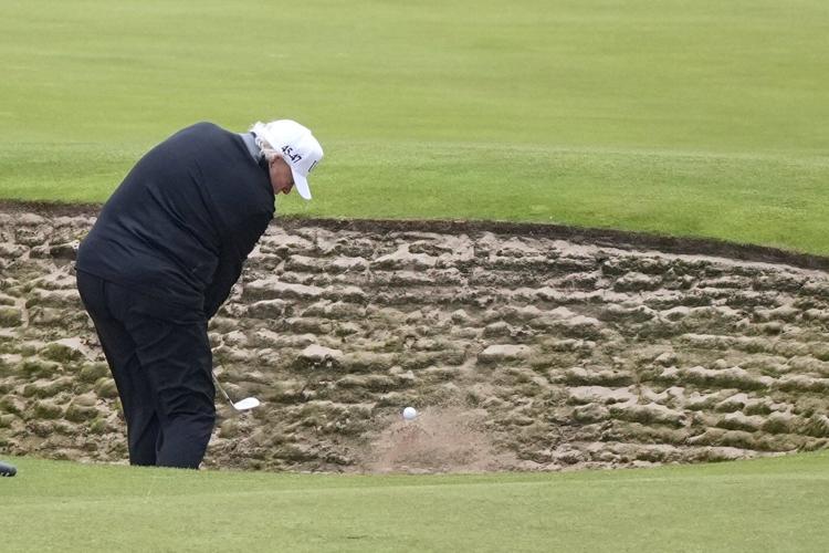 Trump once decried the idea of presidential vacations. His Scotland trip is built around golf