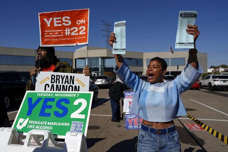 Voters are deciding whether to make Ohio the 24th state to legalize recreational marijuana