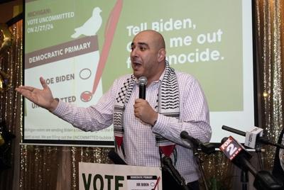 'Uncommitted' wins 2 Democratic delegates in Michigan, a victory for Biden's anti-war opponents