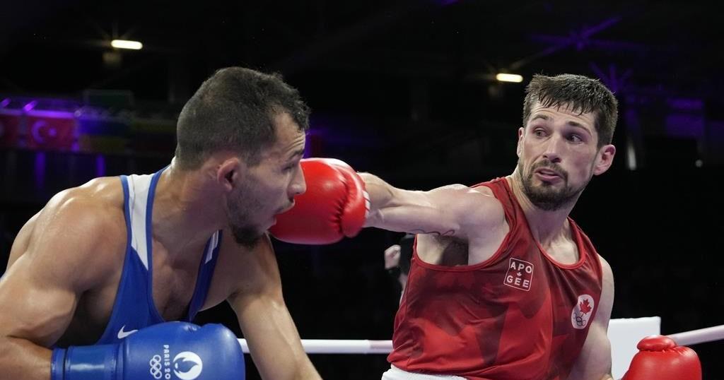 Canadian boxer Sanford dominates Olympic debut fight against Bulgaria's ...