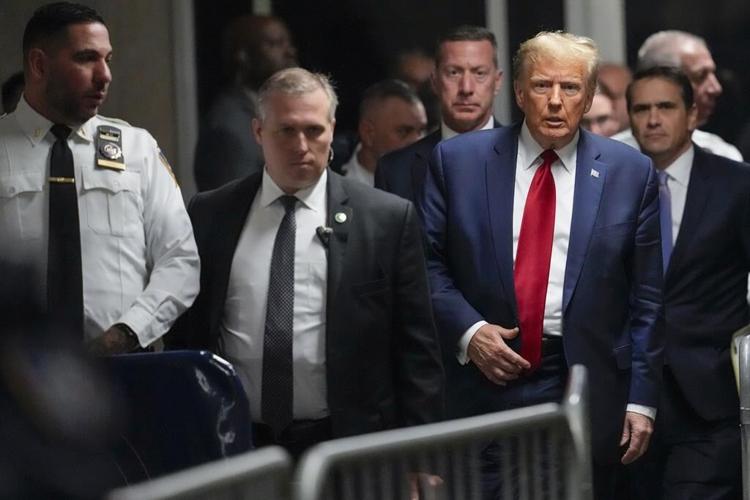 Trump is due in court for a hearing in his hush money case after new evidence delayed his trial