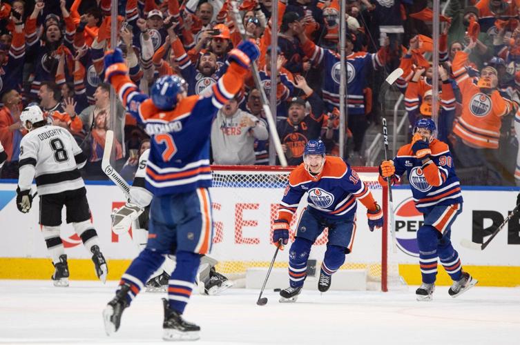 Draisaitl scores in OT as Oilers rally from behind to beat Kings 4-3, tie series 2-2