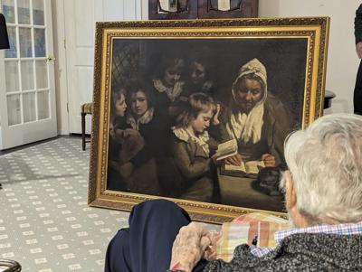 A British painting stolen by mobsters is returned to the owner's son - 54 years later