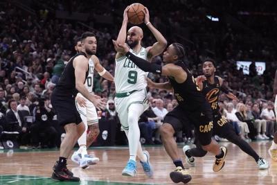 Brown, White lead Celtics' 3-point onslaught, powering Boston to 120-95 Game 1 win over Cavaliers