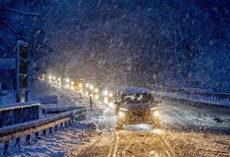 Winter arrives in Northern Europe, with dangerous roads in Germany and record lows in Scandinavia