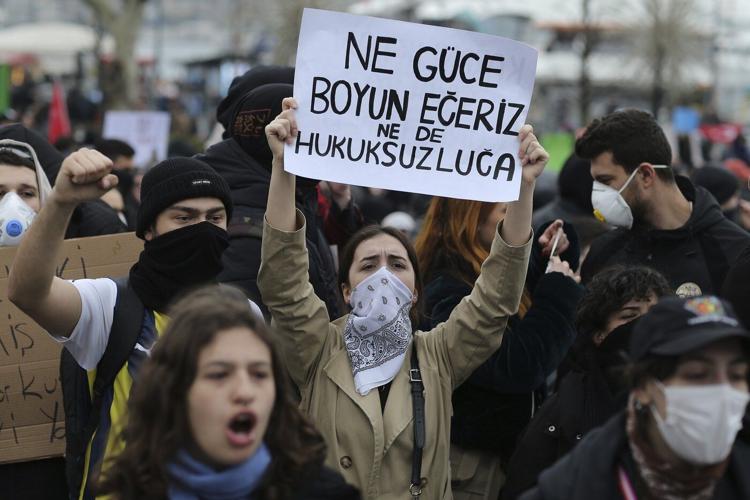 Turkey detains journalists as protests grow over the jailing of key Erdogan rival