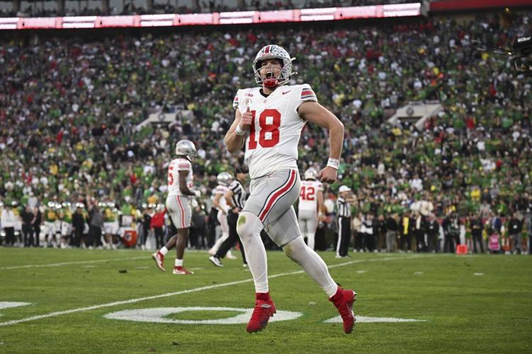 No. 6 Ohio State routs top-ranked Oregon 41-21 in the Rose Bowl, advances to CFP semifinals