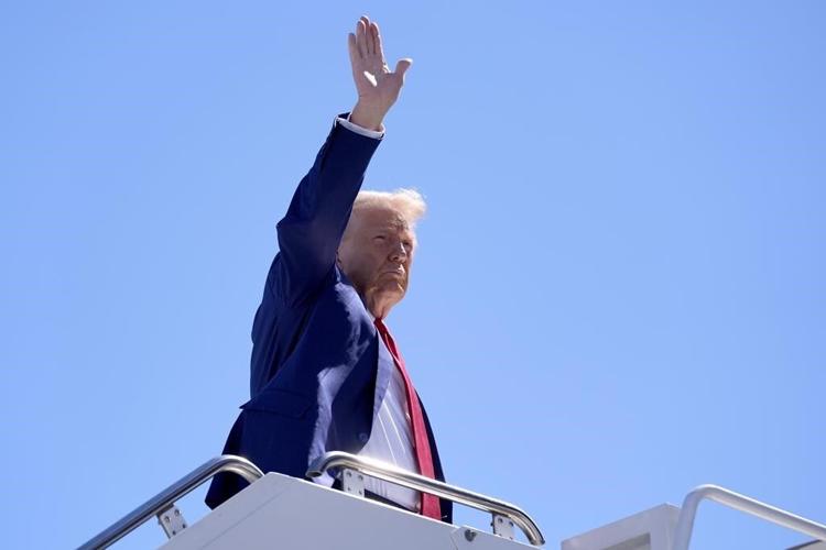 The Latest: Trump safe after gunshots reported, Biden and Harris have been briefed
