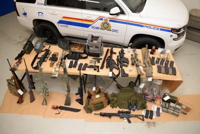 Photo of RCMP firearm seizure from Coutts border protest falsely linked to older case