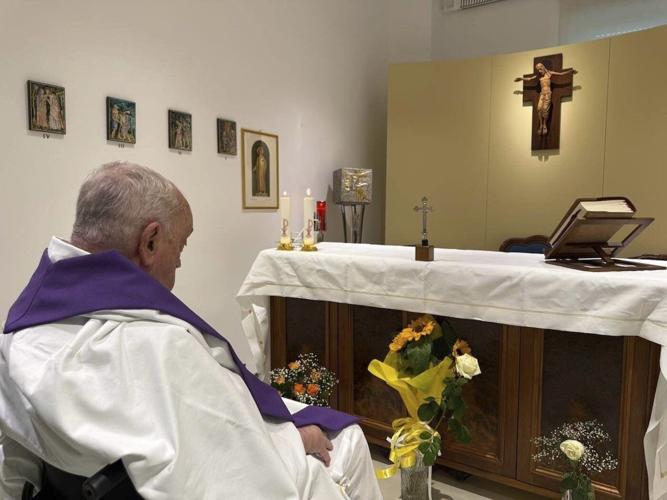 Pope pens letter to the editor while in hospital as Vatican prepares for King Charles' visit