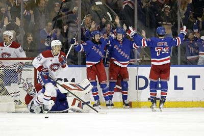 Kakko's late goal lifts Rangers past Canadiens 4-3