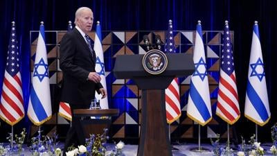 Democratic support for Biden ticks up on handling of Israel-Hamas war, AP-NORC poll says