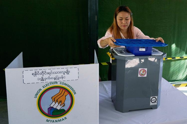 Myanmar holds its last election round with the army already certain to keep control over government