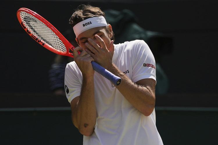 Wimbledon: Taylor Fritz beats Karen Khachanov for his first semifinal at the grass-court Slam