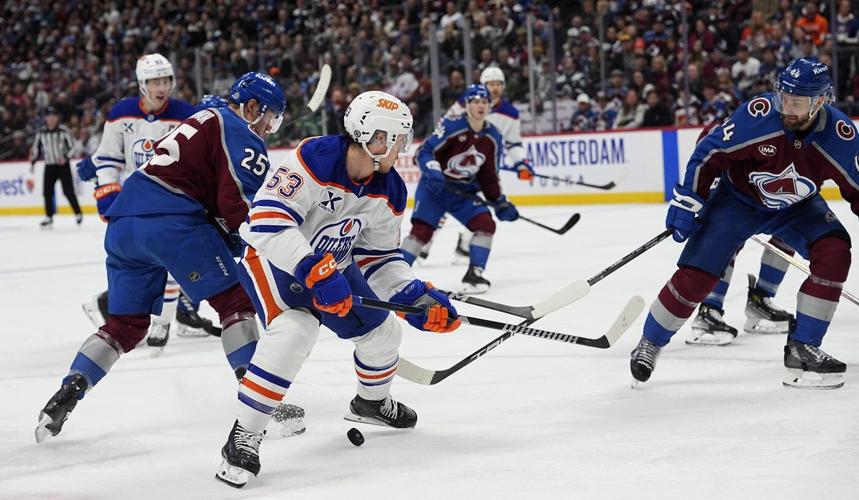 Bouchard scores late goal to lift the surging Oilers to 4-3 win over Avalanche