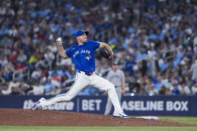 Jays' Scherzer finds his 'good stuff' in strong start against Yankees