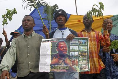 Nigerian leader's pardon of executed Ogoni activists draws criticisms