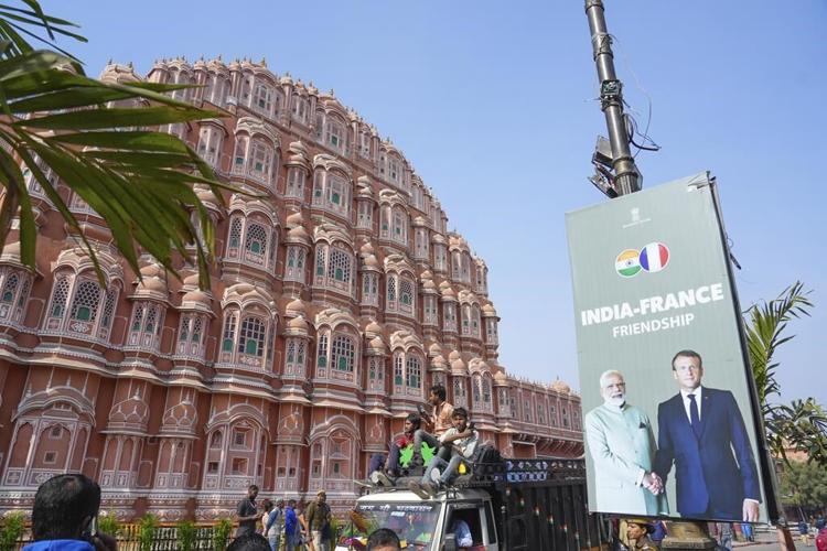 French President Macron arrives in India, where he'll be chief guest at National Day celebrations