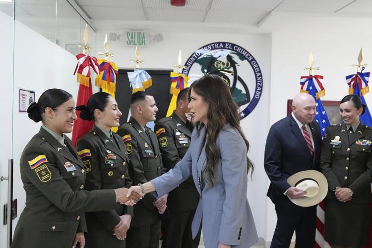 US Homeland Security Secretary Noem visits Colombia to discuss immigration and crime