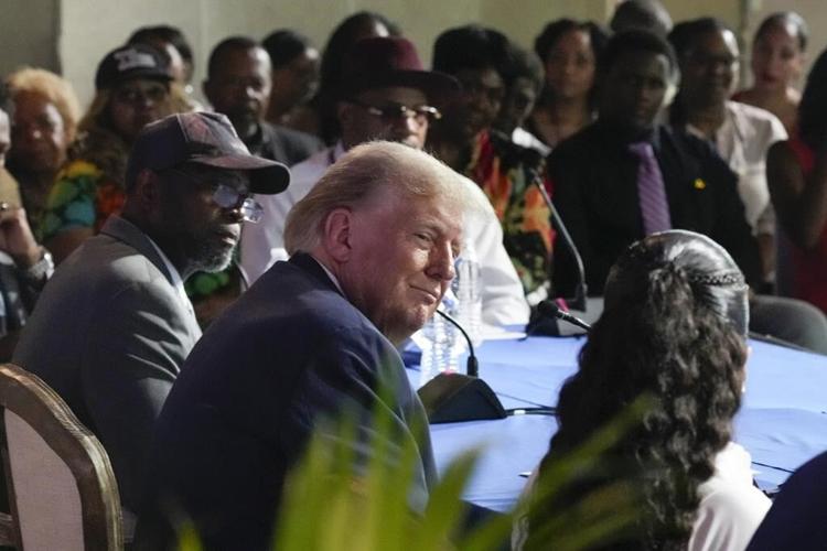 Trump blasts immigrants for taking jobs as he courts voters at a Black church, MAGA event in Detroit