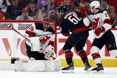 Hurricanes push past Devils for 2-0 lead in 1st-round playoff series
