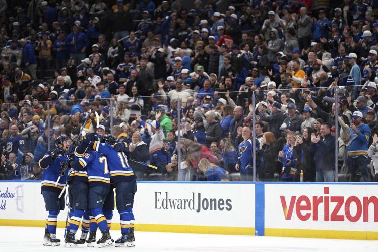Broberg scores in OT to lift Blues over Canucks 4-3 for 4th straight win