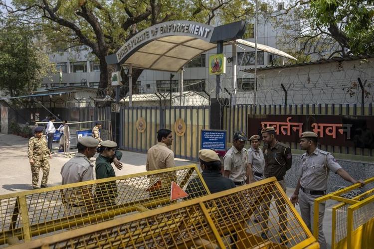 Supporters of arrested Indian opposition politician protest in New Delhi